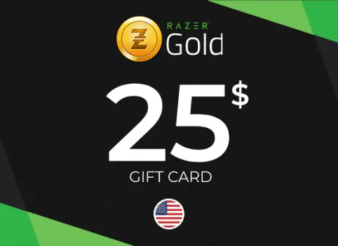 Razer Gold Gift Card 25 USD Key - UNITED STATES