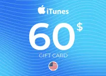 Apple iTunes Gift Card 60 USD Key - UNITED STATES