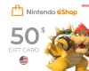 Nintendo eShop Card 50 USD Key - UNITED STATES