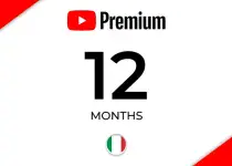 YouTube Premium 12 Months Subscription - ITALY