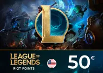 League of Legends Riot Points 50 USD Key - UNITED STATES
