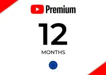 YouTube Premium 12 Months Subscription - EU