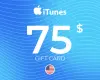 Apple iTunes Gift Card 75 USD Key - UNITED STATES