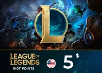 League of Legends Riot Points 5 USD Key - UNITED STATES