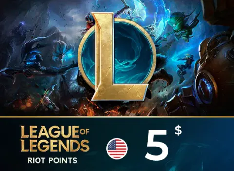 League of Legends Riot Points 5 USD Key - UNITED STATES