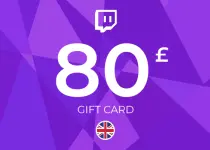 Twitch Gift Card 80 GBP Key - UNITED KINGDOM
