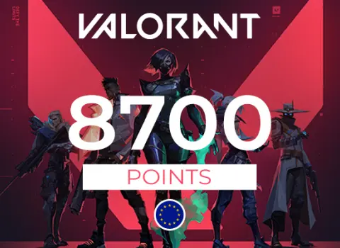 Valorant Gift Card - 8700 Valorant Points Key - EU