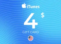 Apple iTunes Gift Card 4 USD Key - UNITED STATES