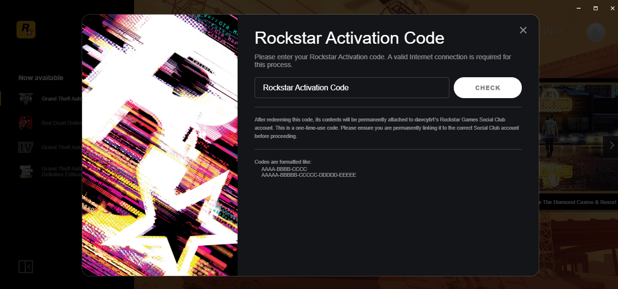 Запуск Rockstar Games — введіть код